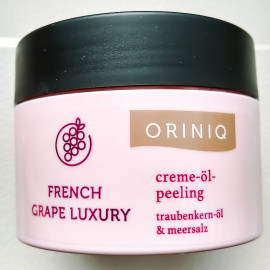 French Grape Luxury - Creme-Öl-Peeling Traubenkern-Öl & Meersalz - Oriniq