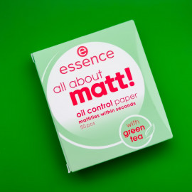 All About Matt! - Oil Control Paper With Green Tea - essence