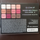 Warm Neutrals Volume 2 Eyeshadow Palette - Sigma Beauty